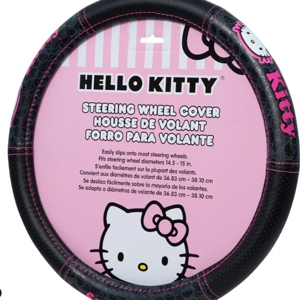 Hello Kitty Logo Speed Grip Steering Wheel Cover